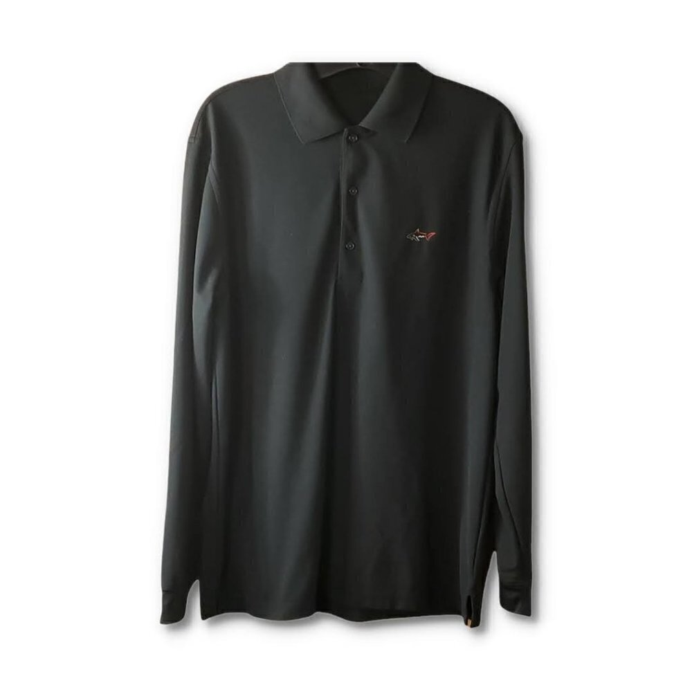 ❤️314 GREG NORMAN Play Dry Fit Long Sleeve Performance Polo